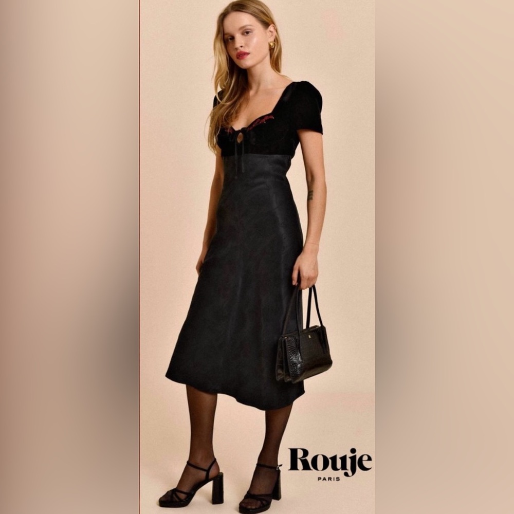 ROUJE | Dunia Midi Dress Sz FR 40 (US 8)